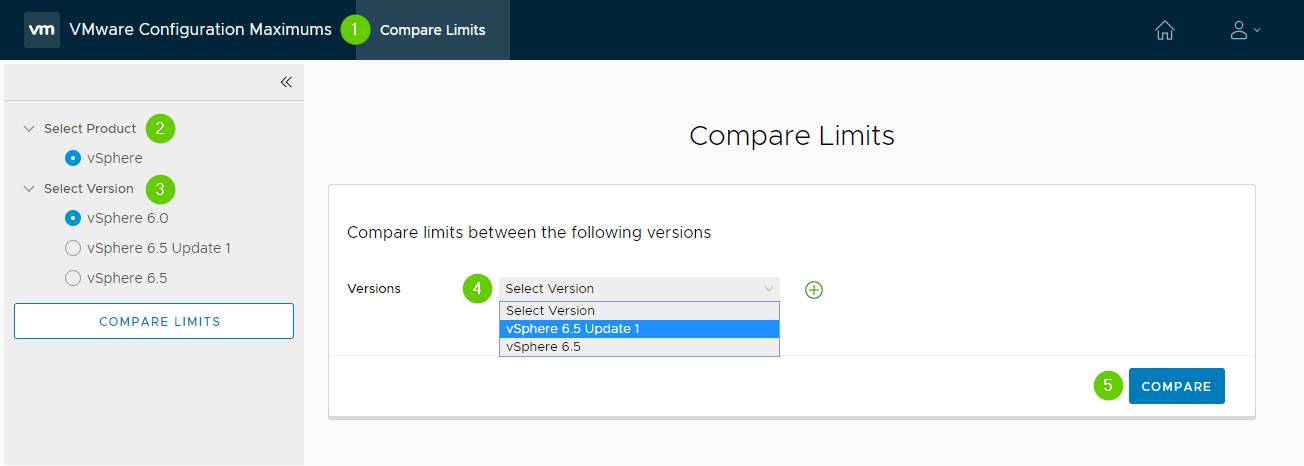 VMware Configuration Maximums Tool - Virtually Stable